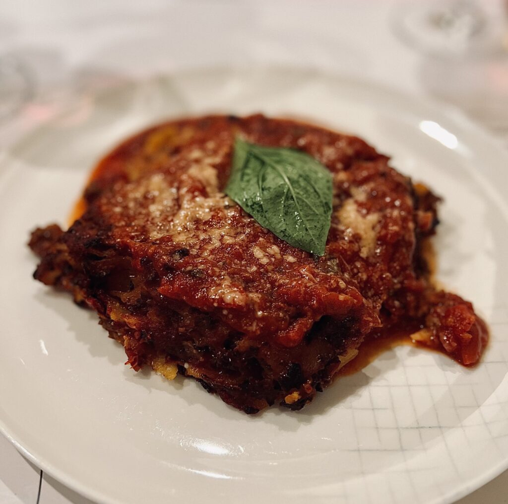 Glutenfreie Lasagne in der Trattoria Senza